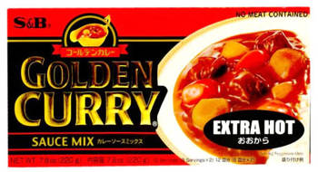 Golden Curry bardzo ostre - 12 porcji - 220g S&B