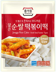 Kluski ryżowe do topokki, małe słupki 1kg Jongga