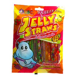 Żelki owocowe Jelly Straws - Hippo - mix smaków 300g ABC