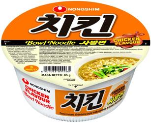 Zupa instant Bowl Noodle o smaku ostrego kurczaka 85g Nongshim