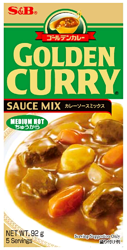 Golden Curry lekko pikantne - 5 porcji - 92g S&B