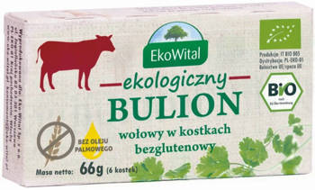 Kostki bulionowe wołowe 66g EkoWital